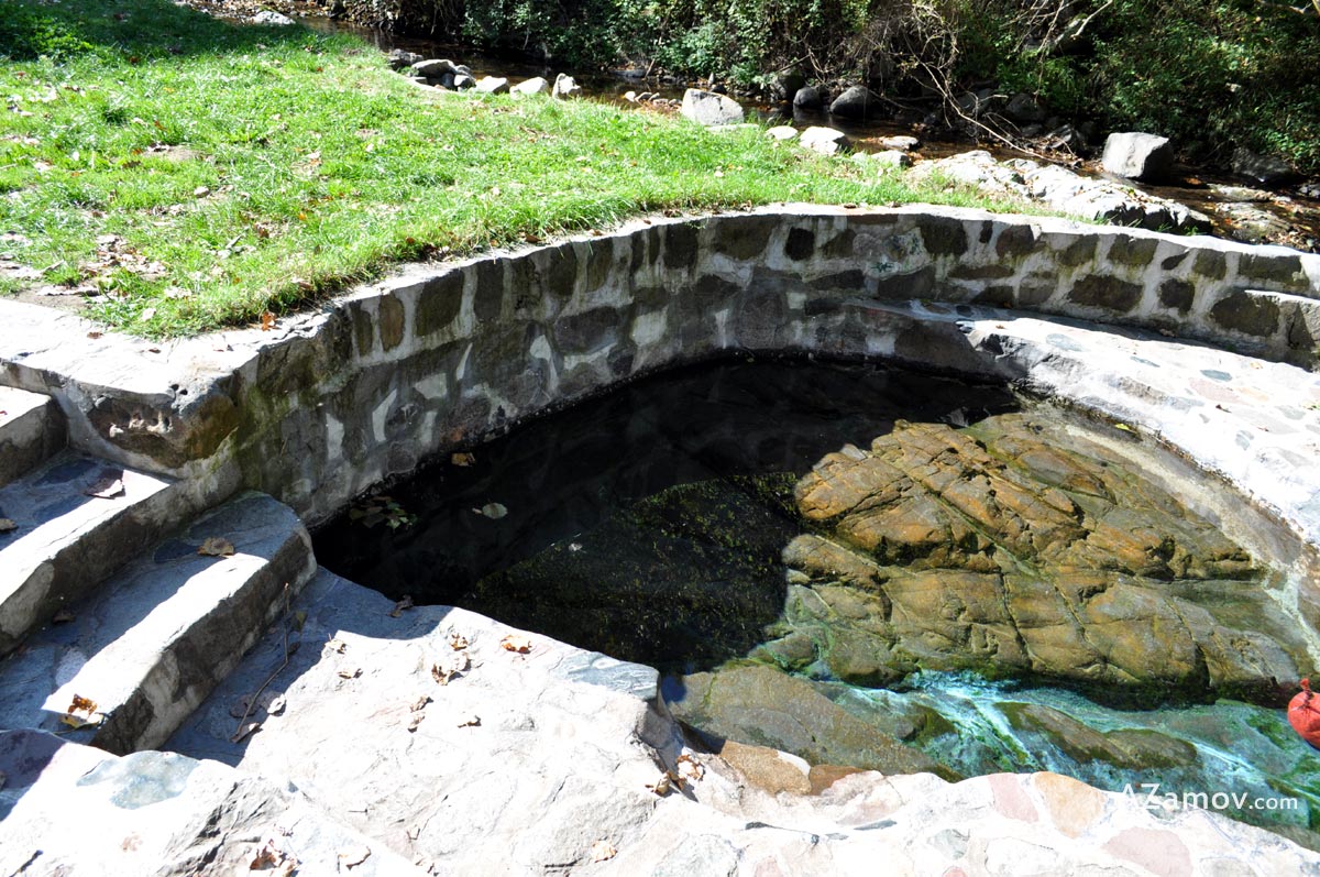 hiking to the mineral springs near jeleznica in plana mountain